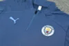 2024/2025 Manchester City Half-Pull Training Wear Royal Blue Football Shirt Kids Size