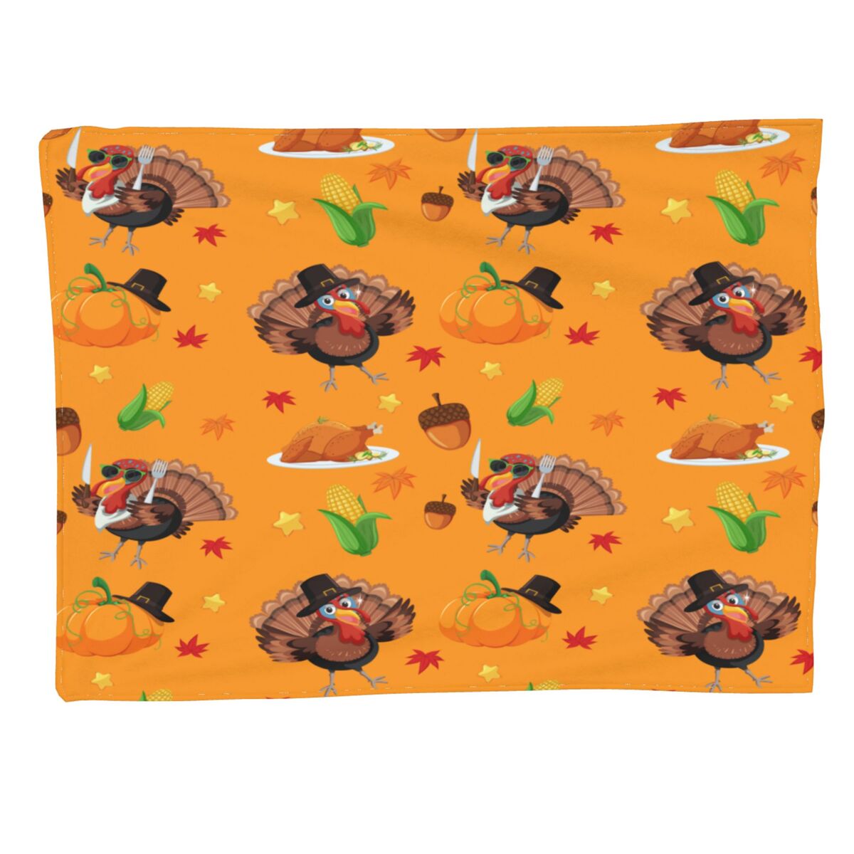 Turkey Autumn Pattern Ultra-Soft Print Blanket