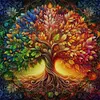 (Multi-Style) Life Tree-14CT Stamped Cross Stitch 40*40cm/15.75*15.75in