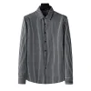 Men's No-iron Seamless Striped Slim Fit Business Casual Anti-wrinkle Shirt