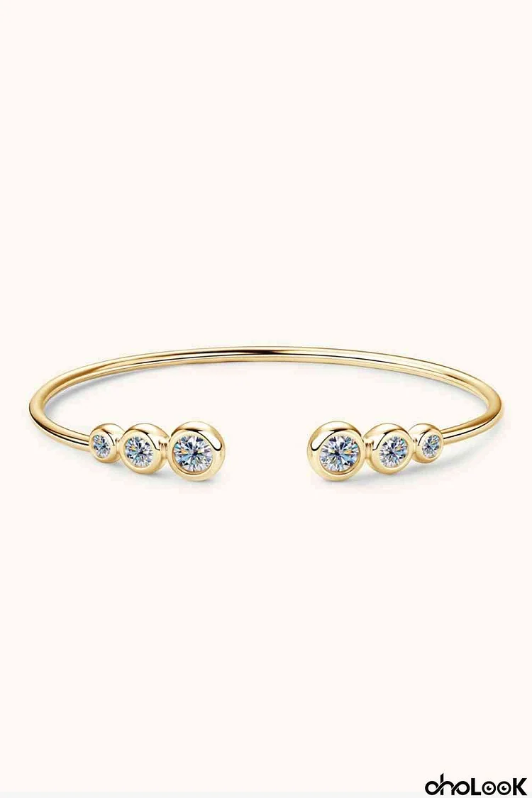 1.8 Carat Moissanite 925 Sterling Silver Bracelet