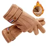 Suede Men Guantes Gloves Winter Touch Screen Keep Warm Windproof Driving Thick Cashmere Anti Slip Outdoor Male Leather by Inlyline