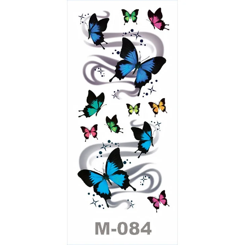 SDRAWING Temporary Tattoo Stickers Butterfly Flower Eagle Scorpion Men And Women Small Size Art Tattoo Neck Hip Arm Chest