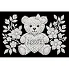 DIY Pearl Painting Love Bear for Home Wall Decor with Frame(20x30cm)