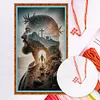 Jesus Full 11CT 3 Strands DIY Counted Cross Stitch Kits 15.75x27.56inch Embroidery Needlepoint Starter Kits Cross Stitch Art and Crafts Kits for Beginners Adults Home Decor