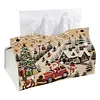 Kit de peinture de perles de No&euml;l et diamants en forme sp&eacute;ciale de forme PU bo&icirc;te de mouchoirs