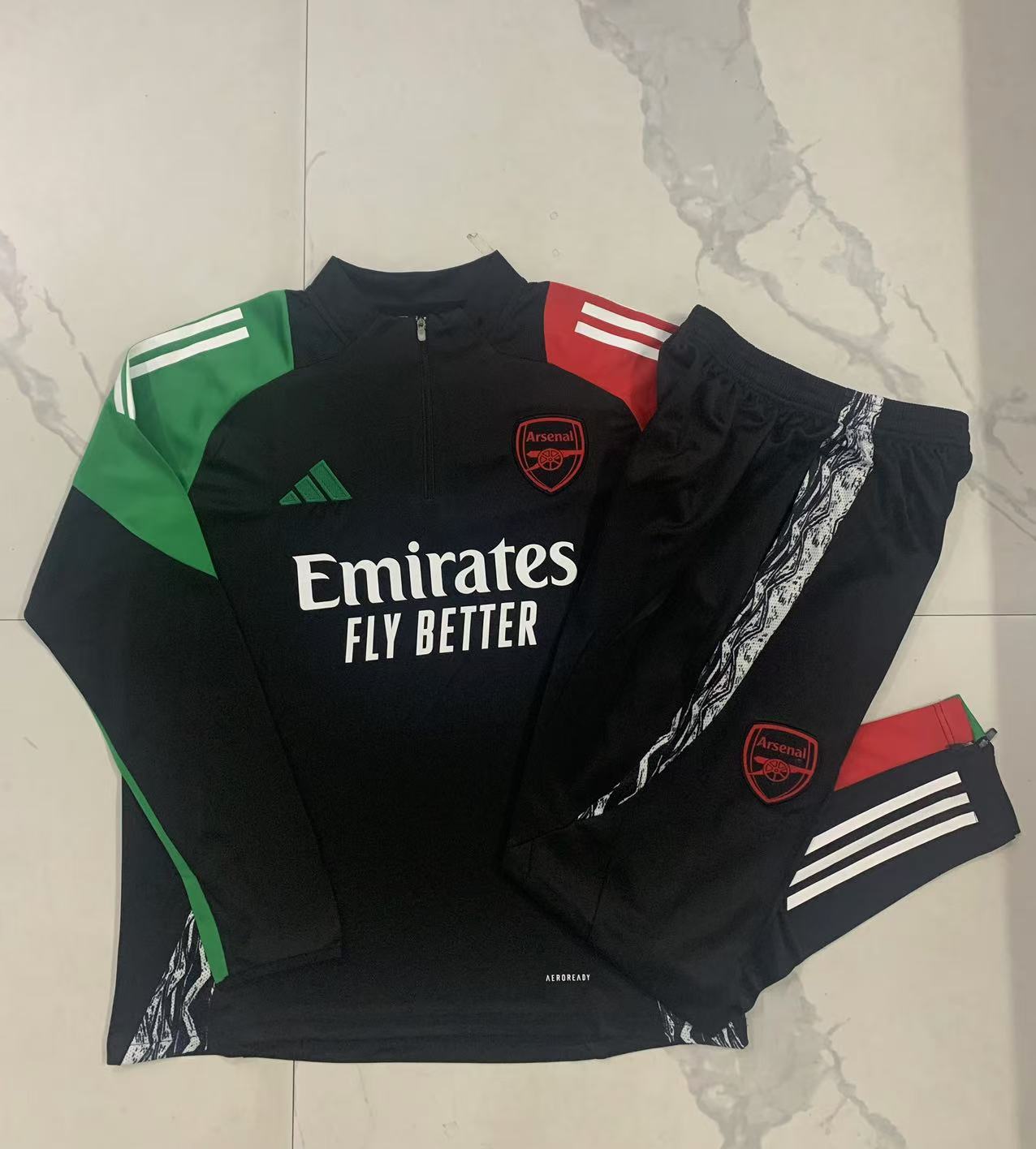 24/25 Arsenal Half-Pull Training Kit Football Thai Quality