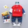 Kid Baby Girls Boys Sets Digital Sport Suits 2 Pcs