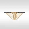 Men's Low-Rise Ultra-Thin Ice Silk Transparent U-Shaped Pouch Sexy Briefs