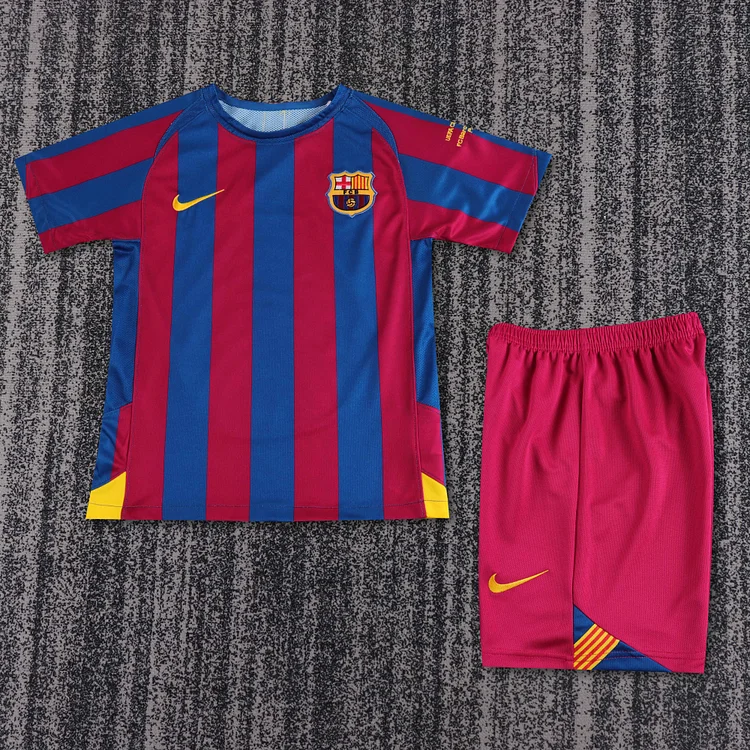 2005-06 Barcelona Home Champions League Retro Shirt - Kids Size