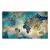 (US Only)Map Abstract Oil Paint By Numbers Kit Canvas Drawing DIY Color Pictures 80x40cm