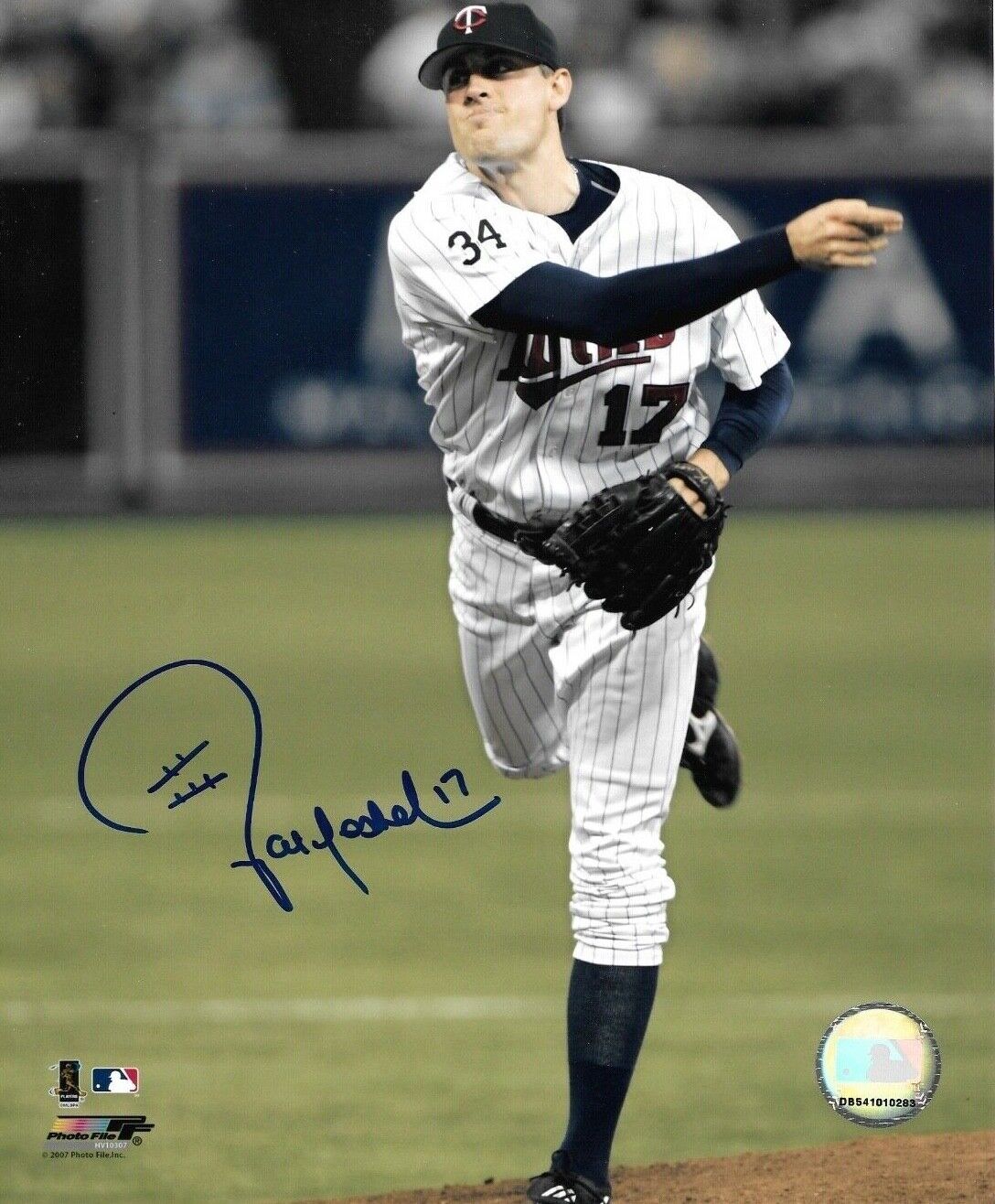 * PAT NESHEK * signed 8x10 Photo Poster painting * MINNESOTA TWINS * COA * 4