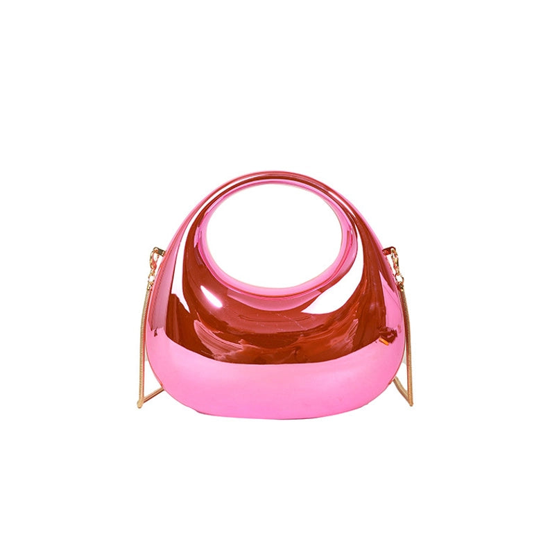 Women’s Arylic Gradient Color Solid Color Streetwear Dumpling Shape Magnetic Buckle Evening Bag