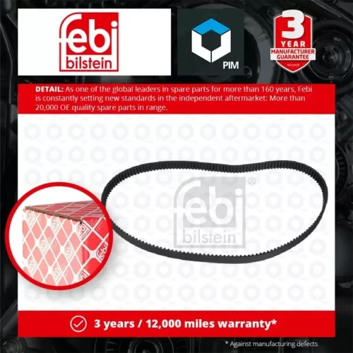 Dronehint Timing Belt fits AUDI A3 8V, 8YA, 8YS 1.0 1.2 1.4 1.5 2012 on 04E109119 Febi New Parts