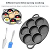 7-Cup Cast Iron Egg Frying Pan Non Stick Pancake Pan Omelet Pan Egg Cooker