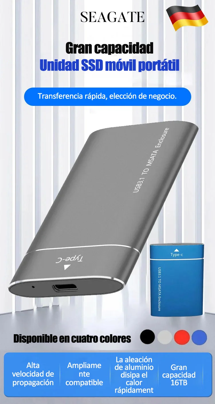 Unidad SSD móvil portátil