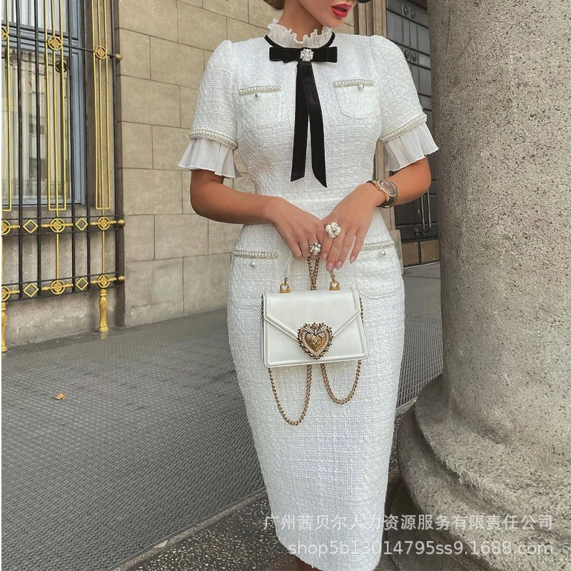 Ueong 2023 Women's Dress Small Fragrant Wind Dress HDZ0242 / ODS1184