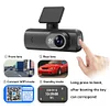 4K Dash Cam Car DVR 1.47In IPS Screen Front Rear Dual Lens Cam Built-In WiFi