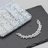 800Pcs 4/6/8/10mm Glass Beads for Jewelry Making Crystal Faceted Jewelry Beads with Holes for Bracelets Necklace Pendants Making Supplies