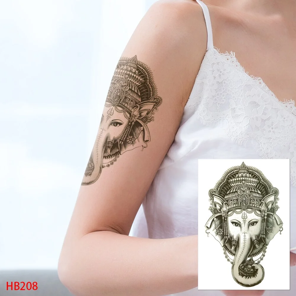 Sdrawing Transfer Waterproof Temporary Tattoos Sticker,Fake,Women Men Wolf,Skull,Eagle,Black Dragon,OWL,Beauty Body Art,Sexy Makeup