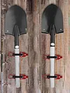 2pcs Shovel Holder Clamp Wall Mount Kit Quick Release Shovel Mount for Roof Rack