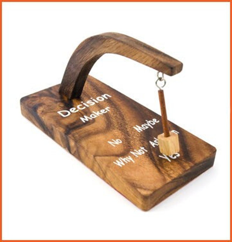 Decision maker pendulum Wooden question answer puzzle Fun image 1