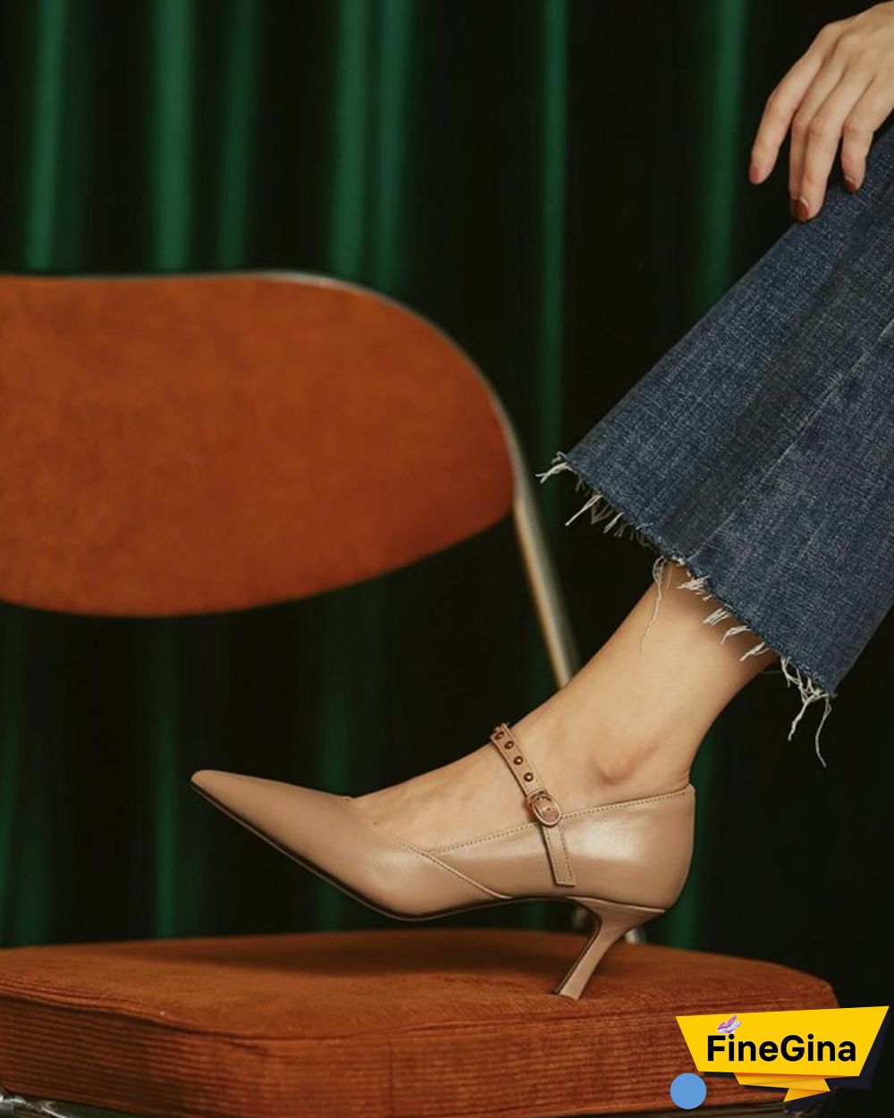 Solid Pointed-toe Shallow Mouth High Heels