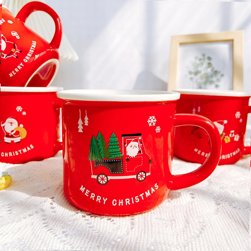 Christmas Christmas Cartoon Ceramics Mug 1 Piece
