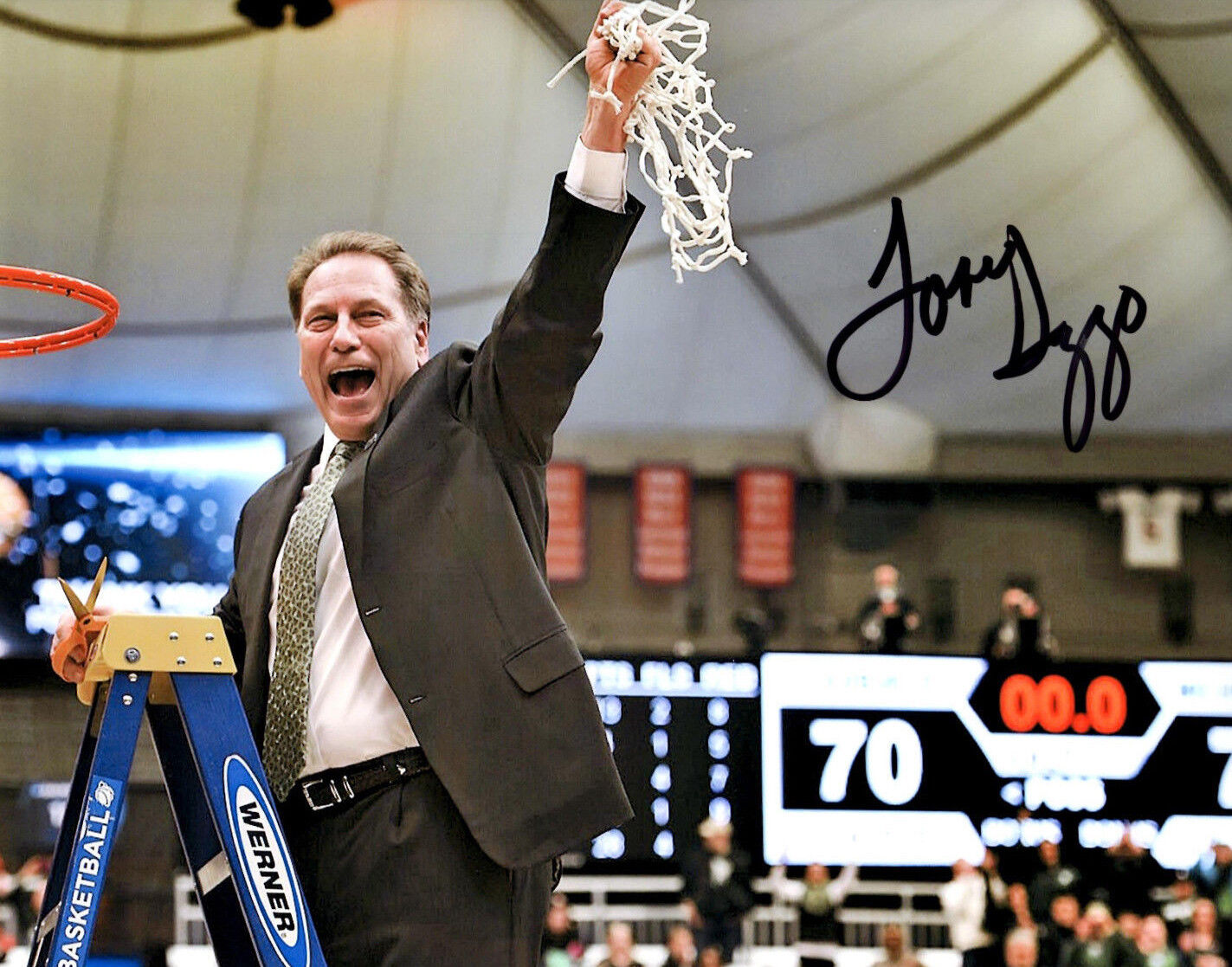 Tom Izzo REPRINT autograph signed auto Photo Poster painting Michigan State basketball MSU