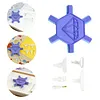 3D-gedruckter sechseckiger Diamant-Malstift mit 5 Ersatzspitzen Diamantmalerkunst-Drill Perlen-Punkt-Stift-Set f&uuml;r erwachsene Anf&auml;nger (blau)