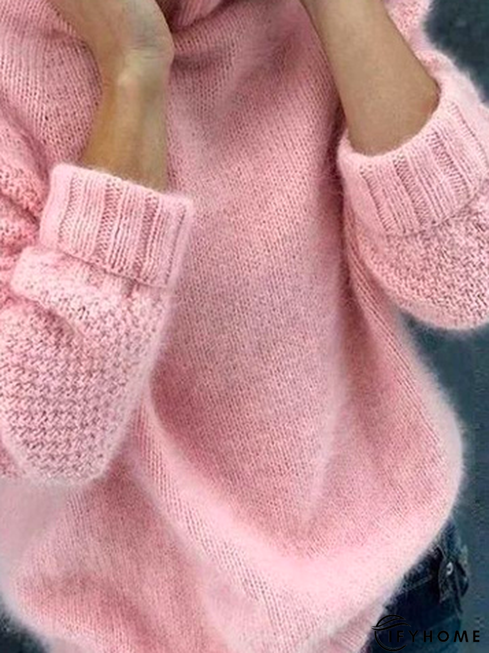 Plain Casual Loose Sweater | IFYHOME