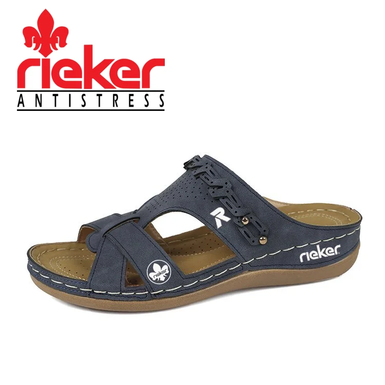Rieker ženski sandali s peto, pomlad/poletje
