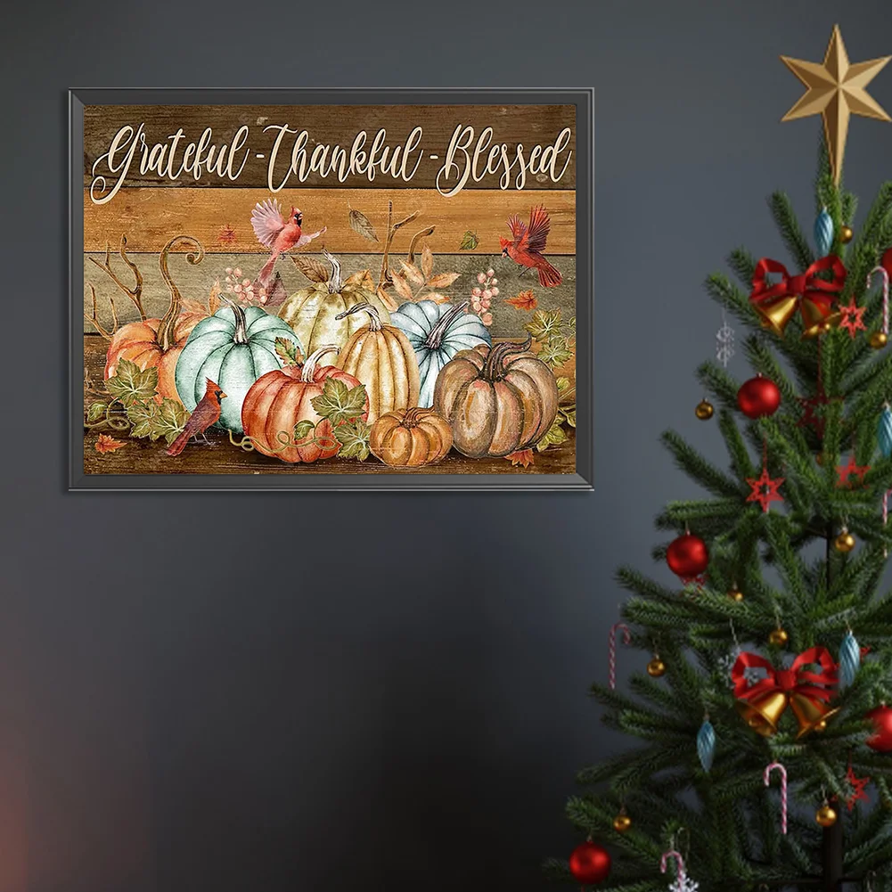 Full Round Diamond Painting 40*30cm - Pumpkin
