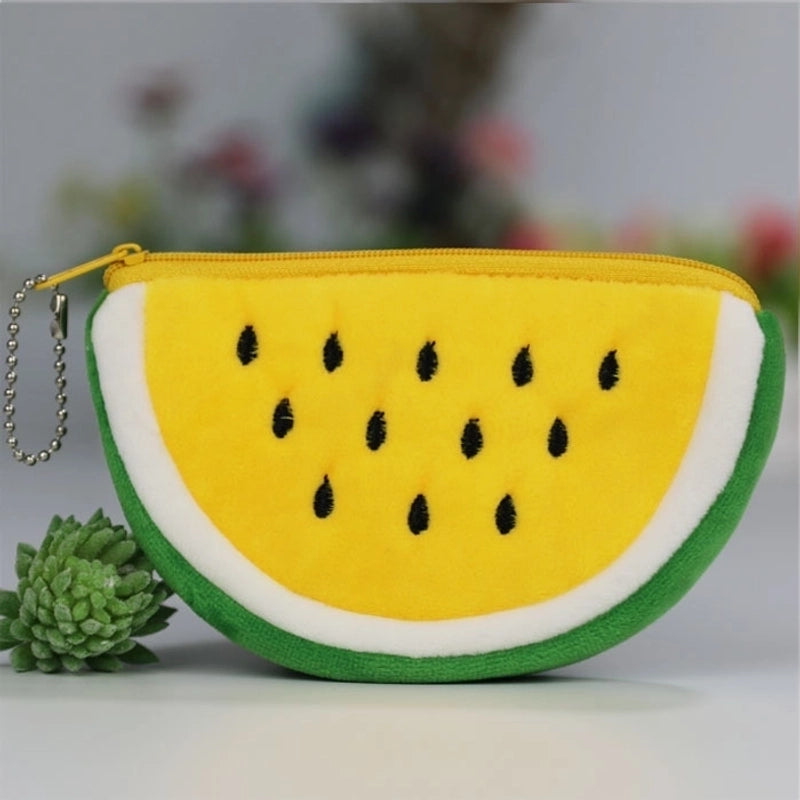 Kid’s Fruit Plush Zipper Coin Purses
