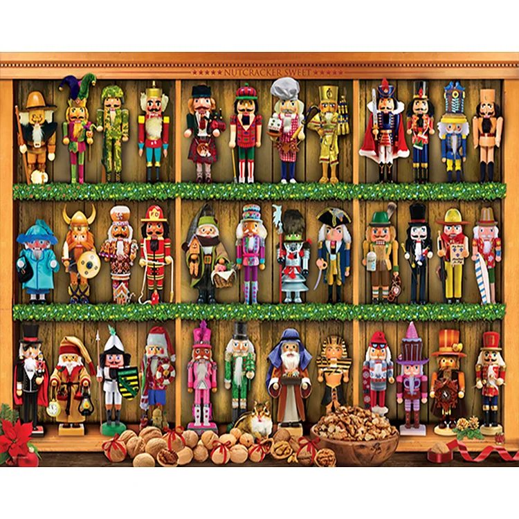 Nutcracker 80*60CM(Canvas) Full Round Drill Diamond Painting gbfke