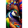 (40*70cm)Peacock - Round AB Drill Diamond Painting