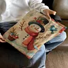 【Limited Stock Sale】Christmas Snowman And Bird-11CT DIY Stamped Cross Stitch Shopping Bag 40*40cm tapestrymarket