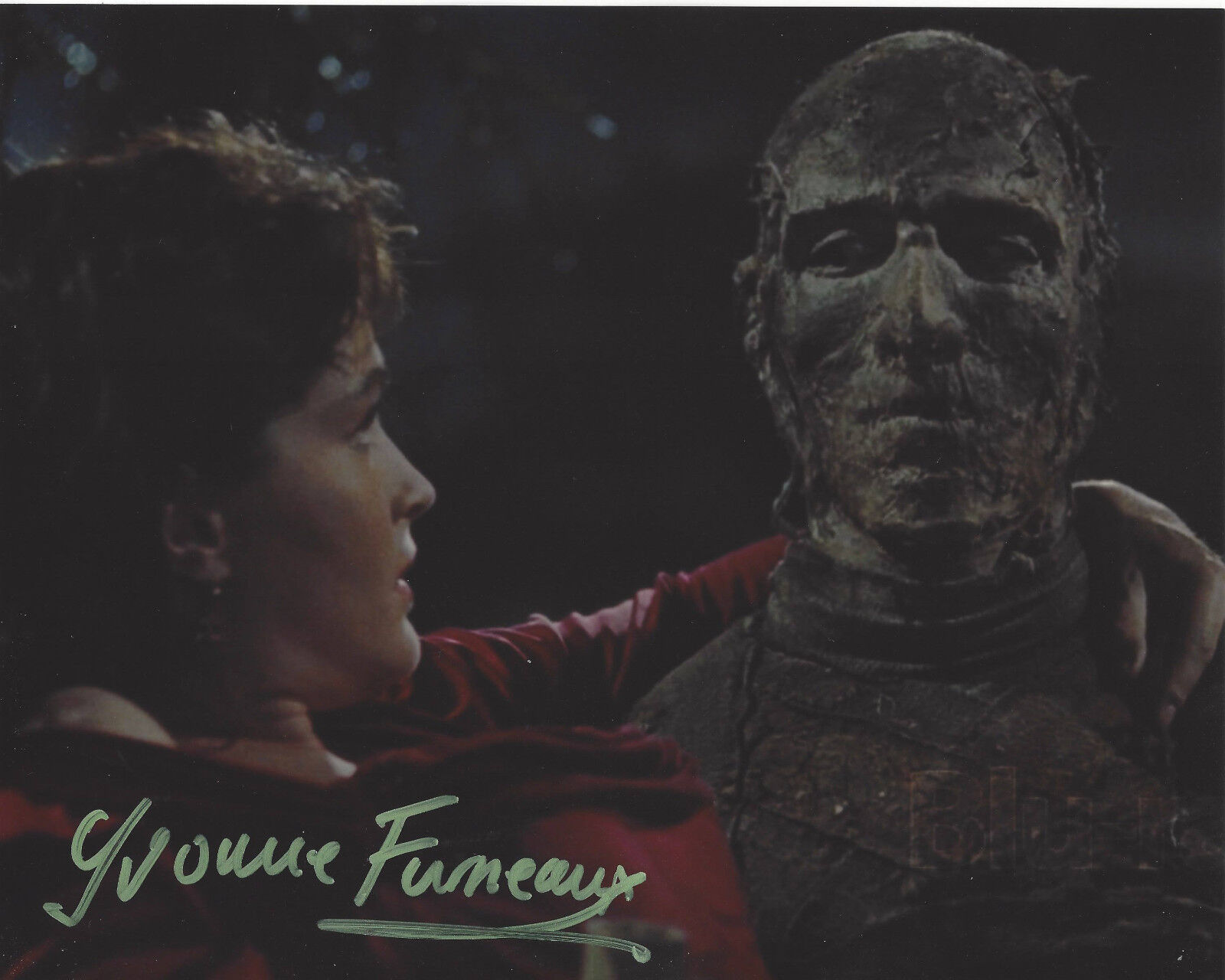 YVONNE FURNEAUX SIGNED AUTHENTIC 'THE MUMMY' 8X10 Photo Poster painting D w/COA FRENCH ACTRESS