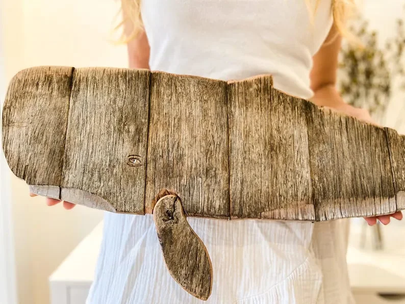 Whale / Wood Art / Reclaimed Wood / Wood Wall Art / Wood Whale image 1
