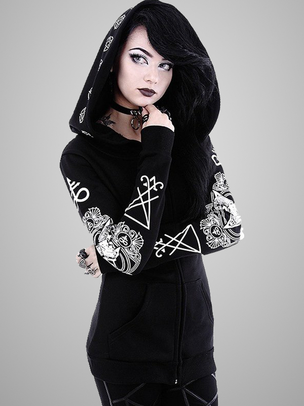 Statement Goth Punk Faun Hoodie