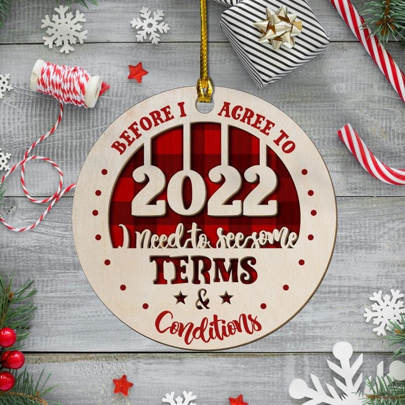 Christmas Fun And Decorating 2022 Funny 2022 Christmas Ornament
