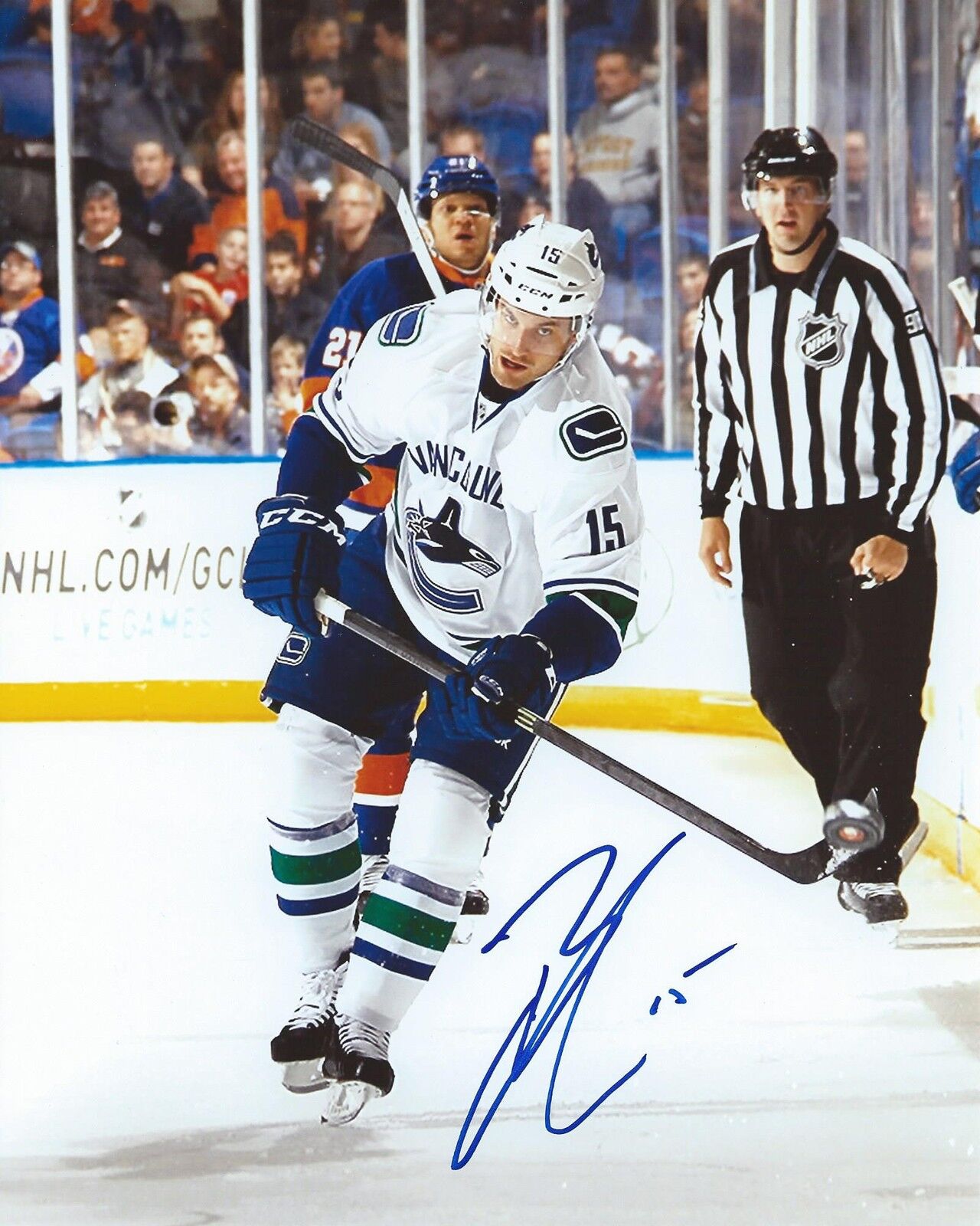 Brad Richardson Signed 8×10 Photo Poster painting Vancouver Canucks Autographed COA