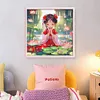 Lotus Fairy-11CT Stamped Cross Stitch 50*50cm/19.69*19.69in