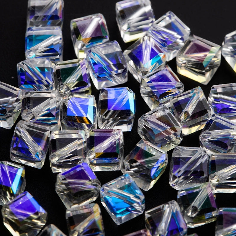 100 PCS/Package 50 PCS/Package Glass Solid Color Beads