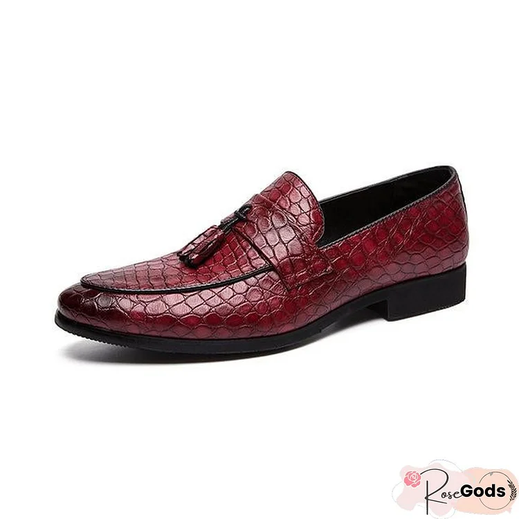 Men Pointed Formal Business Luxury Casual Leather Wedding Party Loafers Shoes