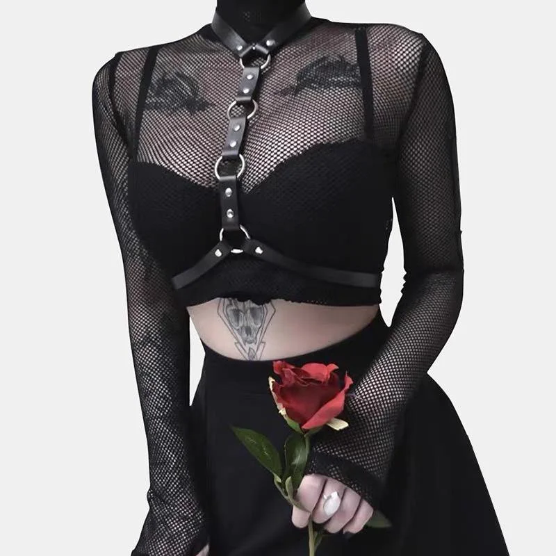 Mesh Long Sleeves Shirt
