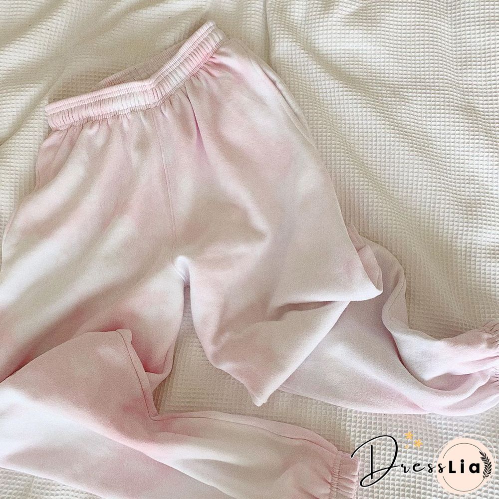 Dreamy Tie-Dye Pink Joggers