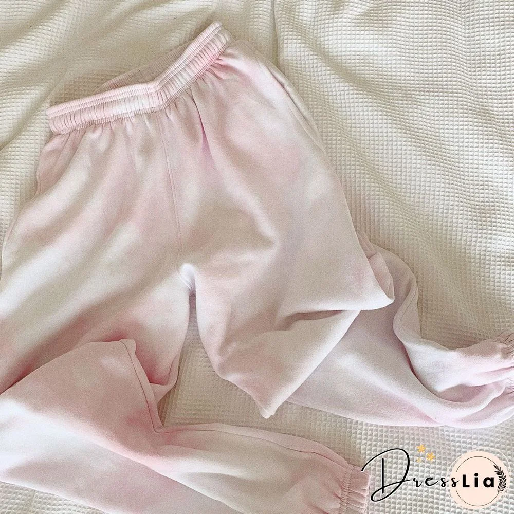 Dreamy Tie-Dye Pink Joggers