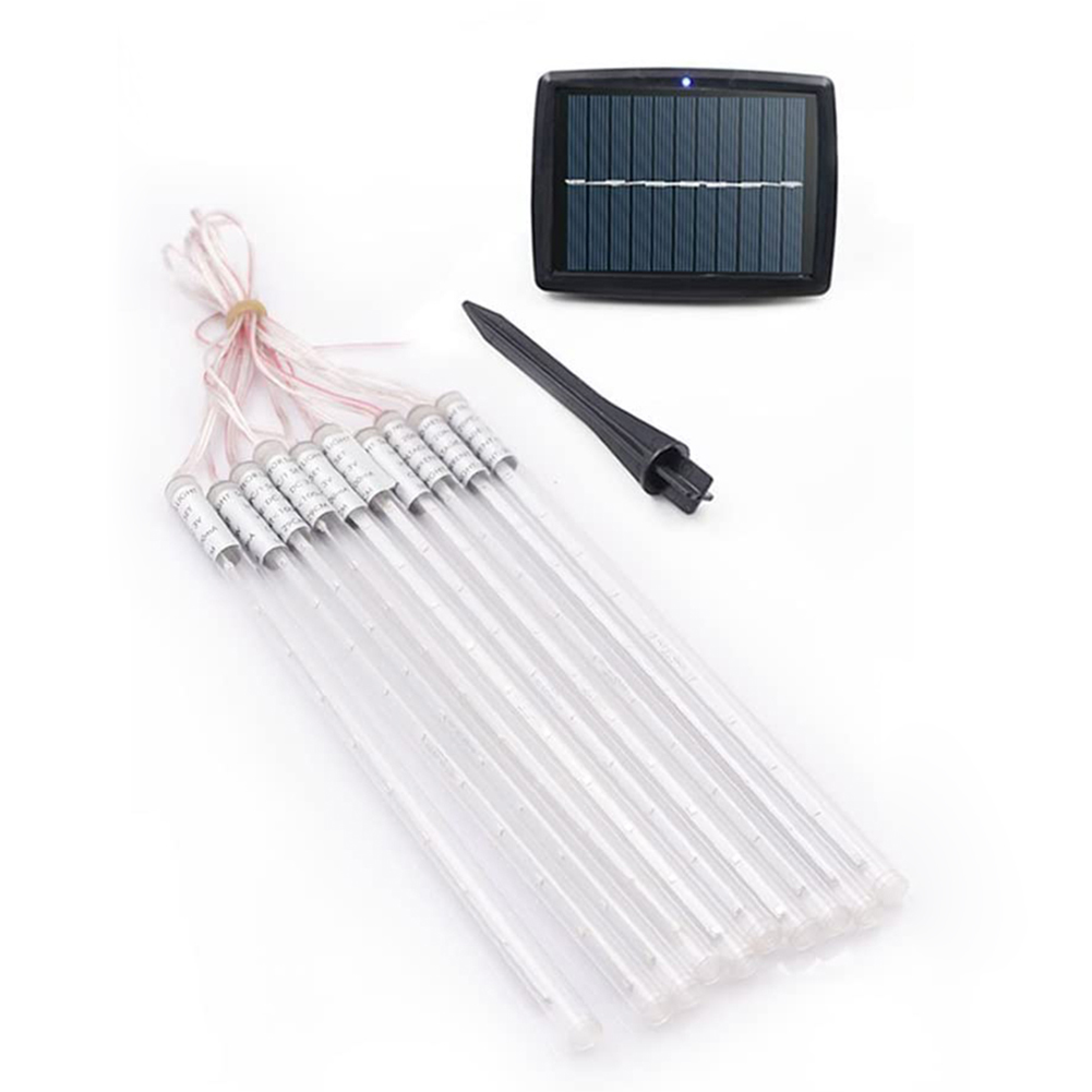 

30cm Christmas 10 Tubes LED Solar Waterproof Garland Meteor Shower Light, 501 Original