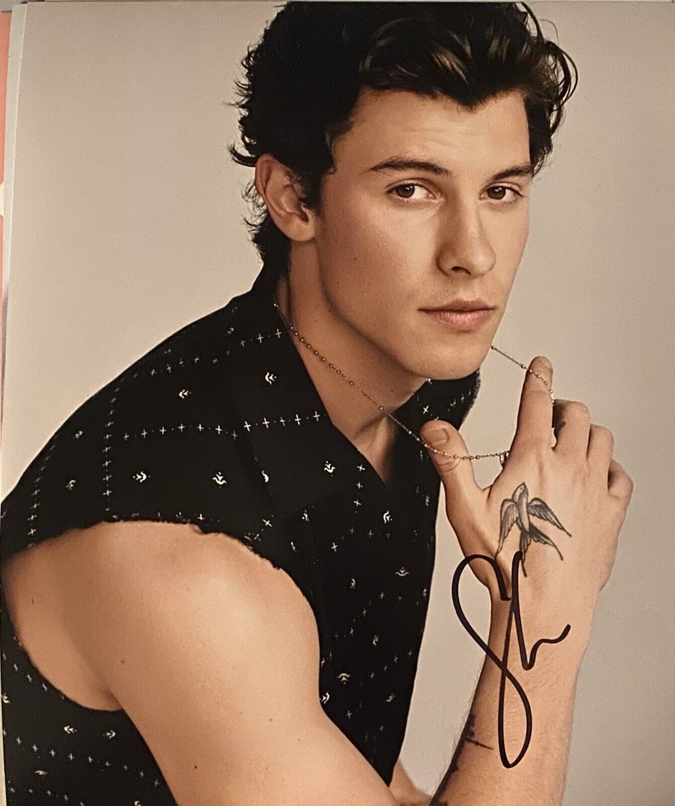 Shawn Mendes signed Autographed 8x10 Bxw Photo Poster painting Sexy Calvin Klein